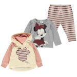 Jogging bébé fille - minnie - gris - 3 pièces - sweat à capuche - t - shirt imprimé - confortable Jogging bébé fille - minnie - gris - 3 pièces - sweat à capuche - t - shirt imprimé - confortable