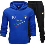 Jogging enfant - italie - bleu royal - manches longues - football - taille �lastiqu�e