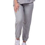 Jogging femme gris - projet x paris - taille haute - ceinture lastique - inscription brode
