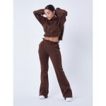 Jogging flare femme - project x paris - marron - fitness - respirant