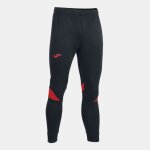 Pantalon de jogging - joma - championship vi - noir / rouge - taille lastique - poches latrales