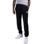 Lonsdale pantalon de jogging homme saintfield noir / blanc - coupe r�guli�re