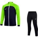 Jogging - nike - dri - fit - noir / vert fluo - manches longues - respirant - multisport