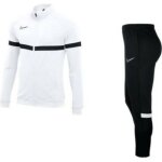 Jogging nike swoosh blanc et noir homme - technologie dri - fit - col montant - manches longues - respirant ...
