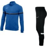 Jogging - nike - swoosh - bleu noir blanc - manches longues - respirant - dri - fit