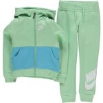 Jogging polaire bb fille - nike - vert - manches longues - 2 pices - confortable