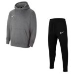 Jogging polaire garon - nike - gris et noir - respirant - veste  capuche - poche kangourou