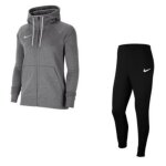 Jogging polaire femme - nike - gris - zipp� - manches longues - multisport