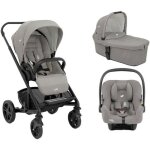 Joie - poussette trio chrome + sige auto i - snug 2 + nacelle chrome pebble