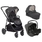 Joie - poussette trio versatrax + sige auto i - snug 2 + nacelle ramble xl shale
