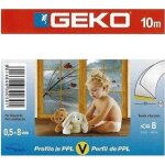 Joint adh�sif profil v - geko - 67200200 - transparent - 10 m - pour espace 1?6 mm