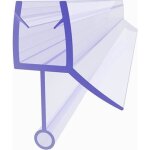 Joint de douche de seuil de porte 70 cm en pvc pour verre pour paisseur de verre 6 mm - 7 mm avec dflecteur ...