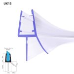 Joint d�tanch�it� pour paroi de douche steigner - 110cm - verre 35 - 5mm - r�sistant � la moisissure