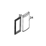 Joint porte conglateur - proline - gris - compatible tecnolec