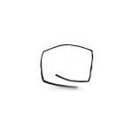 Joint porte four - scholtes - c00091946 - compatible avec ariston indesit cannon - accessoire dorigine ...