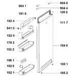 Joint de porte r�frig�rateur ( frigo r�frig�rateur cong�lateur c00536743 whirlpool indesit bauknecht