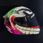 Joker - casque de moto intgral approuv par le point pour hommes et femmescagoule de course glamster[a7601704 ...