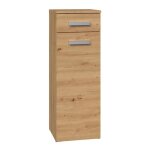 Jokke - meuble salle de bain 1 porte + 1 tiroir - 30x30x85cm - colonne basse rangement sdb