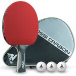 Joola rosskopf carbon - raquette de ping - pong (carbone) avec housse et balles