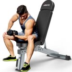 Joroto md80 banc de musculation 450 kg rglable 4 en 1 inclinable pliable entranement corps complet