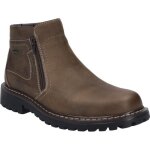 Bottines - josef seibel - chance 55 - cuir nubuck - marron - fermeture �clair