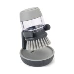 Joseph joseph brosse � distributeur de savon avec support palm scrub gris