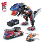 Jouet assemblable vtech switch & go combo - trio le mga t - rex sos (3 en 1) pour enfant de 4 ans et ...