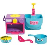 Jouet de bain pour enfant - tomy - ma cuisine de bain - multicolore - bois - 5 �l�ments