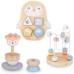Jouets en bois - noname - entrelacs color�s pyramide deer trieur penguin - 3 pi�ces - mixte - 24 mois ...