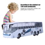 Jouet bus en alliage 1:50 surenhap - blanc - piles fournies - r�silient et lumineux