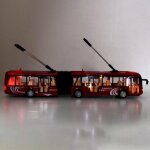 Jouet de bus lectronique mxzzand - modle de circulation pour enfants - rouge