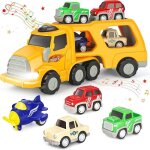 Jouet de camion pour enfant - voly - 5 en 1 camion jouet - jaune - a partir de 12 mois - fonction tactile ...