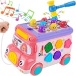 Jouet camion musicaux 8 en 1 jeu de la taupe jouet � tirer trieuse de formes jouets dactivit� pour enfant ...
