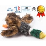 Jouet pour chien - canard raliste - peluche indestructible - 42cm - couineur - amusement