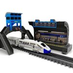Jouets de circuit train electrique - circuit train electrique - 360 cm - 3 wagons - lumires et sons