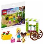 Jouet de construction - lego - le chariot de fleur - 27 pices - rose - mixte