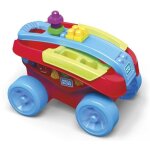 Jouet de construction - mega bloks - mon wagon trieur de formes - 25 blocs inclus