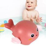 Jouet deau - omabeta - baleine - couleurs bleu et rose - pour bb - 0 mois et plus