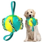 Jouet ducatif - wozwe - frisbee interactif - couleur jaune + vert - pour chien moyen - utilisation extrieure ...