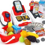 Jouets éducatifs - surenhap - ensemble de caisse enregistreuse de supermarché - rouge Jouets éducatifs - surenhap - ensemble de caisse enregistreuse de supermarché - rouge