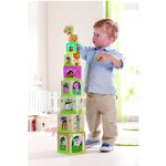 Jouet � empiler en bois - haba - cubes � la campagne - pour enfants de 12 mois � 4 ans - vert