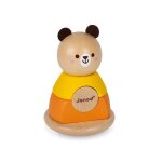 Culbuto ours en bois massif ? jouet d?�veil premier �ge ? jeu de manipulation et encastrement ? motricit� ...