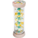 Jouet dveil musical - janod - bton de pluie pure en bois - pour bb ds 6 mois - couleur beige