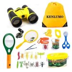 Jouet dexplorateur extrieurenfants 24 jumelles avec pince  piler pige  insectes boussole loupe ensemble ...