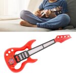 Jouet de guitare �lectrique - salutuya - guitare multifonctionnelle - rouge - �ducatif - portable
