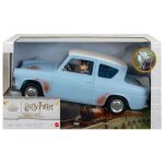 Harry potter - coffret voiture volante + 2 poupees 30 cm - playset collection decoration - set jouet ...