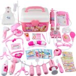 Jouet dimitation - zgeer - malette de 46pcs de docteur - stéthoscope thermomètre seringue - rose Jouet dimitation - zgeer - malette de 46pcs de docteur - stéthoscope thermomètre seringue - rose