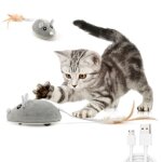 Jouet interactif de chat jouet chat �lectrique �whd� souris jouet usb intelligente mobile exercice pour ...