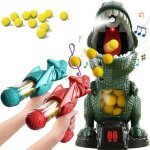 Jouets interactifs dinosaures parent - enfant 2 accessoires de tir dinosaures 24 balles de tir 1gros ...