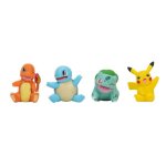 Jouet - jazwares - pack de 4 figurines pok�mon - pikachu bulbasaur charmander squirtle